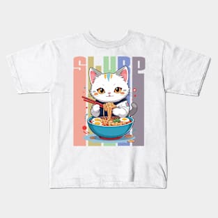 Paws Off My Ramen! Kids T-Shirt